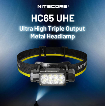NITECORE HC65 UHE: Torcia Frontale di Ultima Generazione | Luminosità e Durata Eccezionali
