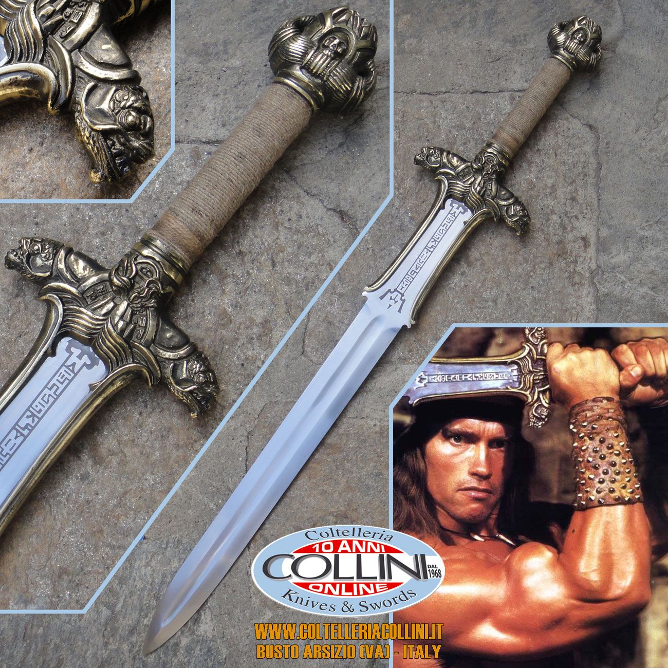 Museum Replicas Windlass, Conan, Atlantean Sword Bronze, spada fantasy
