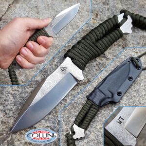 Wander Tactical - Raptor - Satin SanMai CoS & Olive Paracord - coltello artigianale