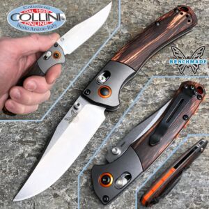 Benchmade - Mini Crooked River 15085-2 Axis Lock Knife Dymondwood - coltello