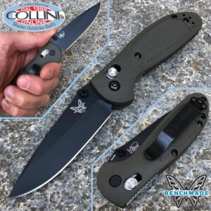 Benchmade - Pardue Mini Griptilian - Drop Black - OD Green - 556BKOD-S30V - coltello