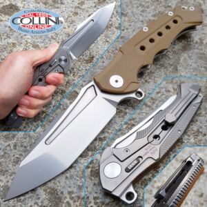 Andre De Villiers ADV - Ronin Hybrid Folding Flipper Knife - Tan G10 - coltello