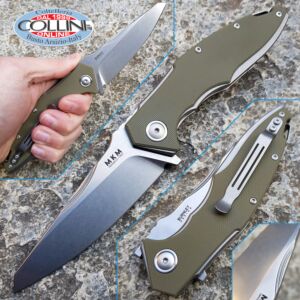 MKM - Raut Knife by Burnley - M390 & Green G10 - VP01-GBGR - coltello