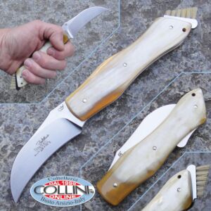 Viper - Boletus Knife in Punta di Corno by Fabrizio Silvestrelli - V5600PC - Coltello per Funghi