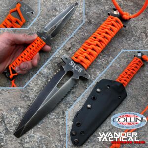 Wander Tactical - MAS1 Rescue SICS - Iron Wash with Orange Paracord - coltello artigianale