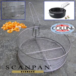 ScanPan - Cestello per frittura basso con manico laterale rimovibile TechnIQ 28 cm