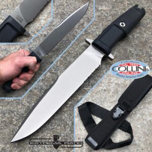 Extremaratio - Venom Stone Washed Half Serrated Knife - coltello