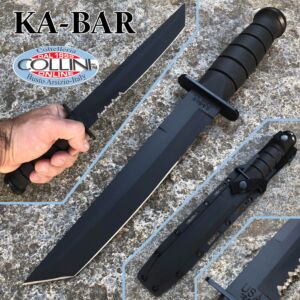 Ka-Bar - Tanto Fighting Knife Combo Blade - 1245 - coltello