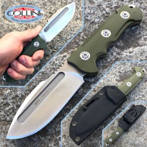 Andre De Villiers ADV - Harpoon Fixed knife - Green G10 - coltello