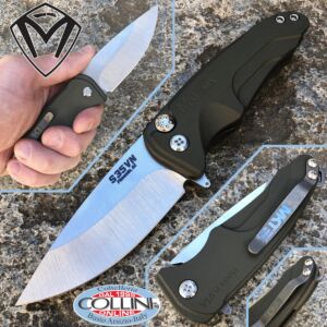 Medford Knife and Tools - Smooth Criminal knife - green aluminum MK039 - coltello