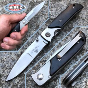 Robert Terzuola - 2005 3B Knife Duplex Grind - Titanio ed Ebano - coltello custom