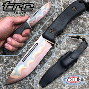 TRC Knives - K-1s Knife Sprint Run - RWL34 & Black Canvas Micarta - coltello