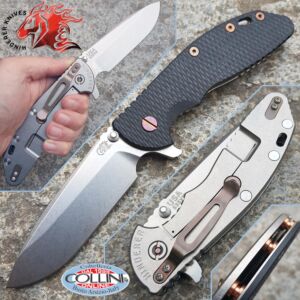 Rick Hinderer Knives - XM-24 - Spearpoint 4.0" - Bronze Ti Custom Set - Coltello