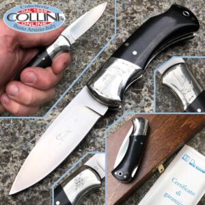 Viper - coltello con incisione - ebano - anatra - by Rizzini - V4000S Limited Edition