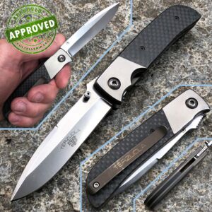 Robert Terzuola - TTF-5 knife - Titanio e Fibra di Carbonio - COLLEZIONE PRIVATA - coltello custom