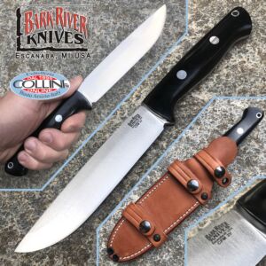 Bark River -  Bravo 1.5 Field knife - CPM 3V - Black Canvas - BA07124LT - coltello