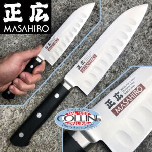 Masahiro - Santoku Olivato 175mm - MV-Honyaki M-14993 - coltello da cucina giapponese