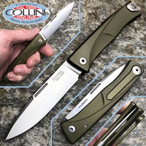Lionsteel - THRILL knife - SlipJoint Alluminio Green - TLAGS - coltello