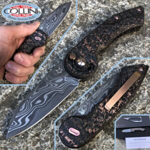 Fox - Radius knife by D.Simonutti - Limited Edition Damascus & Carbon Fiber - FX-550DCF - coltello