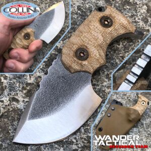 Wander Tactical - Tryceratops knife - SanMai V-Toku2 & Desert Micarta - coltello custom