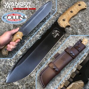 Wander Tactical - Godfather knife - Iron Washed  & Desert Micarta - Versione Standard