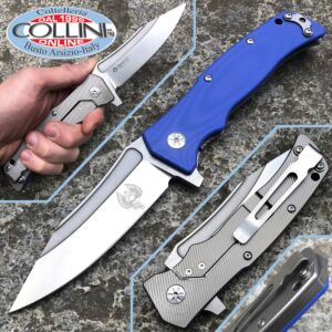 Maserin - Reactor knife - Blue G10 - Design by Nicolai Lilin - 681/G10B - coltello