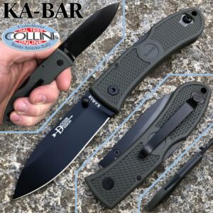 Ka-Bar - Dozier Folding Hunter knife 4062FG - Green Zytel Handle - coltello