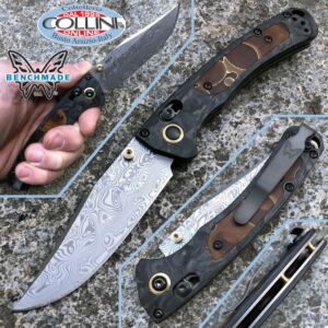 Benchmade - Mini Crooked River 15085-201 Axis Lock Knife - Gold Edition - coltello