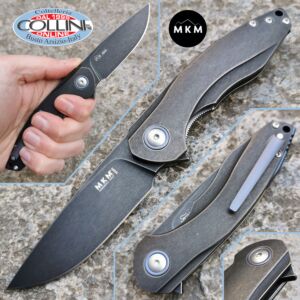 MKM - Timavo Flipper Knife by Vox - Blackwashed Titanium - VP02-TDSW - coltello