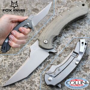 Fox - Geco Titanium Flipper Frame by Bastinelli - FX-537SW - coltello