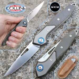 MKM - Cellina Slipjoint Knife by Burnley - Titanio e Micarta - MKMY02-GCT - coltello