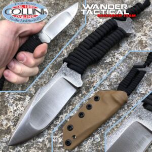 Wander Tactical - Raptor compound knife - SanMai V-Toku2 & OD black Paracord - coltello custom