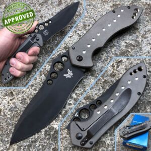 Benchmade - Skirmish Black Titanium Knife 630BK - COLLEZIONE PRIVATA - coltello