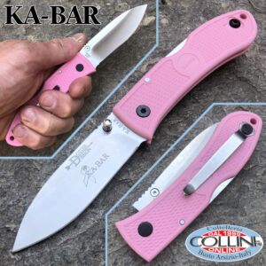 Ka-Bar - Dozier Folding Hunter knife 4062PKD - Pink Zytel Handle - coltello