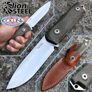 Lionsteel - B41 Bushcraft Knife - Micarta Verde - B41CVG - coltello