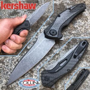 Kershaw - Bareknuckle Carbon Flipper knife - M390 Sprint Run - 7777CFM390 - Coltello
