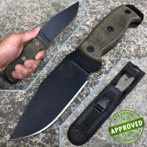Ontario Ranger - RD-4 knife - Black Canvas Micarta - COLLEZIONE PRIVATA - coltello