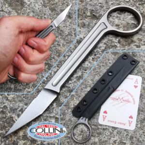 Bastinelli Knives - Picoeur SW with Doug Marcaida - Scalpel Karambit Neck Knife - coltello