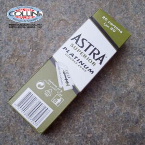 Astra Superior Platinum - 100 Lamette in acciaio inox per Rasoi di Sicurezza e Shavette - lametta