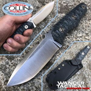 Wander Tactical - Scrambler knife - SanMai V-Toku2 & Black Micarta - coltello custom 