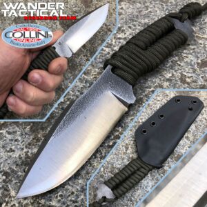 Wander Tactical - Raptor knife - SanMai V-Toku2 & Green Paracord - coltello custom