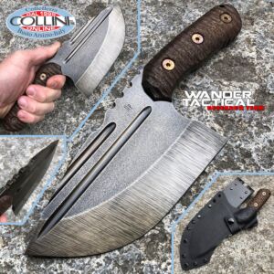 Wander Tactical - Tryceratops XL El Carnicero knife - Raw & Brown Micarta - coltello artigianale
