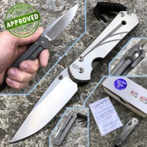 Chris Reeve - Small Sebenza 21 knife - Unique Grahic Reverse Silver Contrast - COLLEZIONE PRIVATA