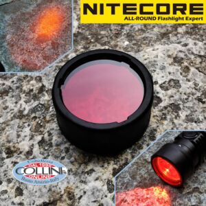 Nitecore - NFR25 - Filtro Rosso da 25mm per P10i, P10 V2, MH12 V2 ed MH12SE - Accessori Torce Led