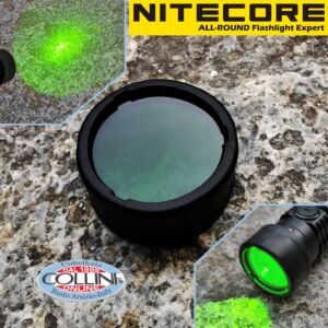 Nitecore - NFG25 - Filtro Verde da 25mm per P10i, P10 V2, MH12 V2 ed MH12SE - Accessori Torce Led