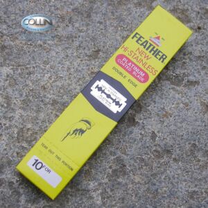 Feather - 200 Lamette in acciaio inox per Rasoi di Sicurezza e Shavette - lametta