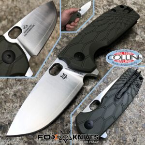 Fox - Core knife by Vox - Special Edition in SanMai SPG2 Steel - Green - CO-604-OD - coltello