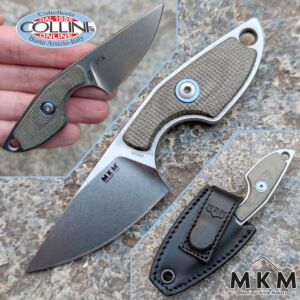 MKM - Mikro 1 Neck Knife by Vox - Green Micarta - MK MR01-GC - coltello da collo