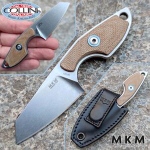 MKM - Mikro 2 Neck Knife by Vox - Natural Micarta - MK MR02-NC - coltello da collo