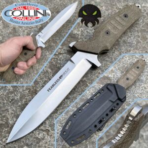 Viper - Fearless Knife by T. Rumici - Stone Washed & Green Micarta - VT4018CG - coltello